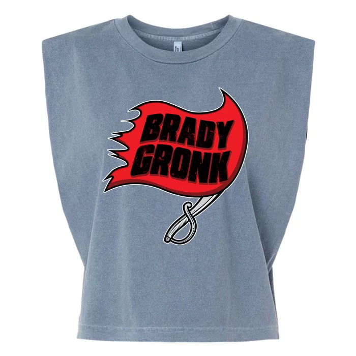 Brady Gronk Tampa Bay Flag Garment-Dyed Women's Muscle Tee