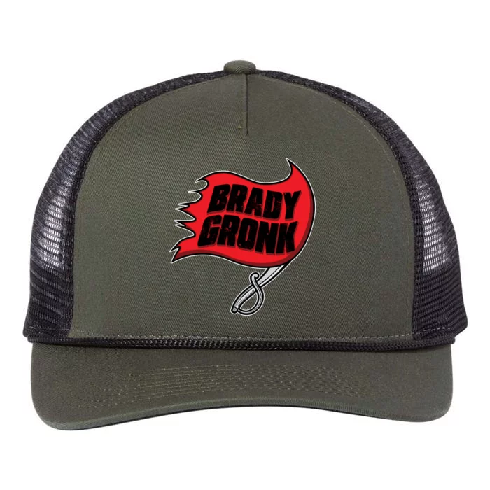 Brady Gronk Tampa Bay Flag Retro Rope Trucker Hat Cap