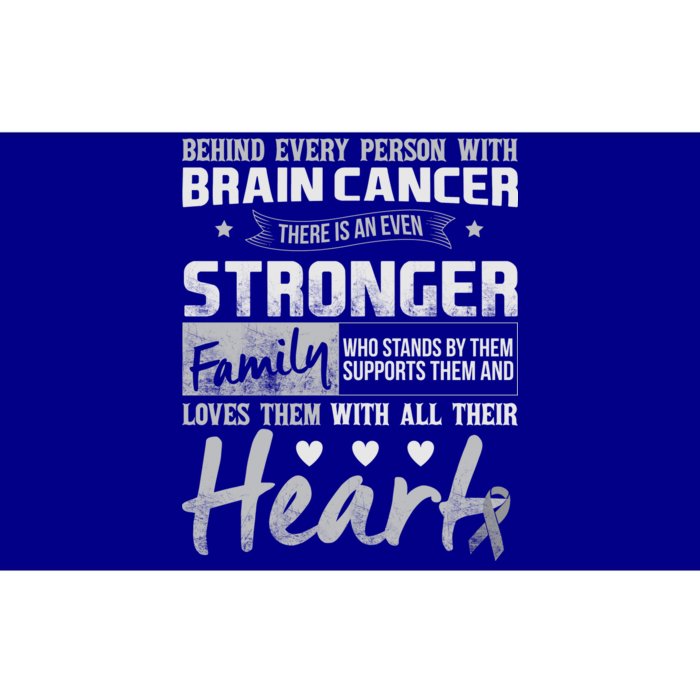 Brain Cancer Awareness Strong Family Bumper Sticker