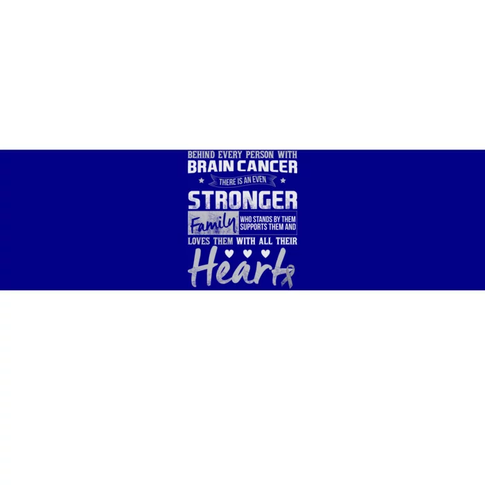 Brain Cancer Awareness Strong Family Bumper Sticker