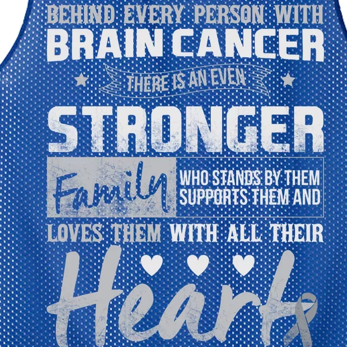 Brain Cancer Awareness Strong Family Mesh Reversible Basketball Jersey Tank