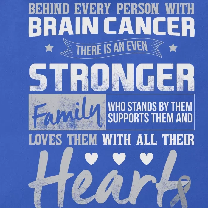 Brain Cancer Awareness Strong Family Zip Tote Bag