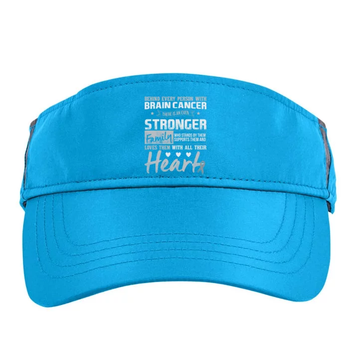 Brain Cancer Awareness Strong Family Adult Drive Performance Visor