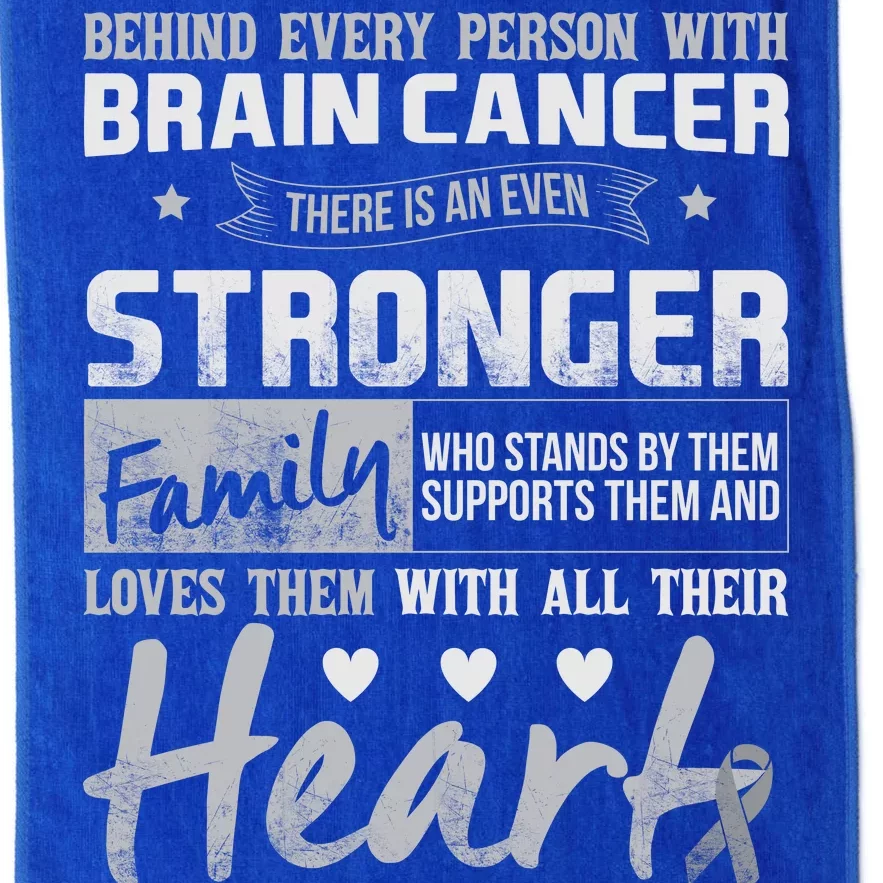 Brain Cancer Awareness Strong Family Platinum Collection Golf Towel