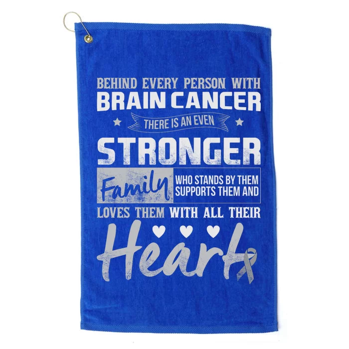 Brain Cancer Awareness Strong Family Platinum Collection Golf Towel