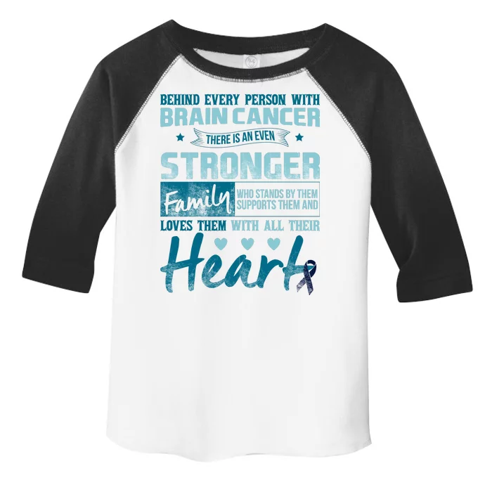 Brain Cancer Awareness Strong Family Toddler Fine Jersey T-Shirt