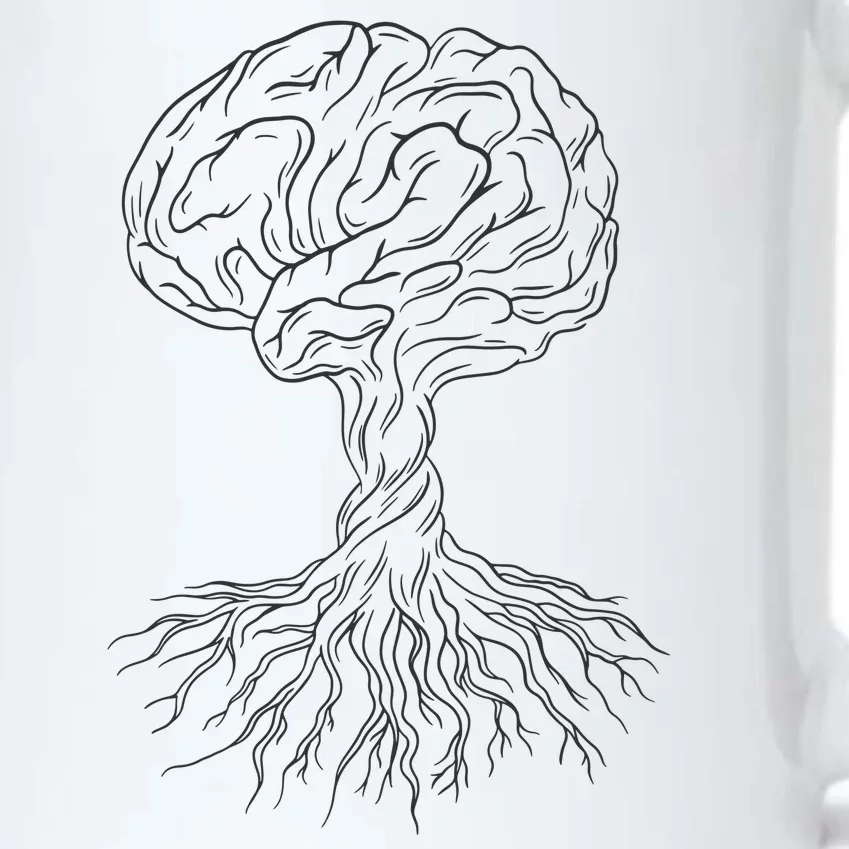 Brain Tree Black Color Changing Mug