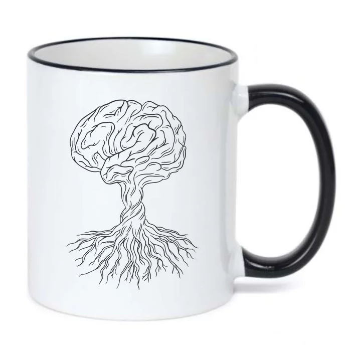 Brain Tree Black Color Changing Mug