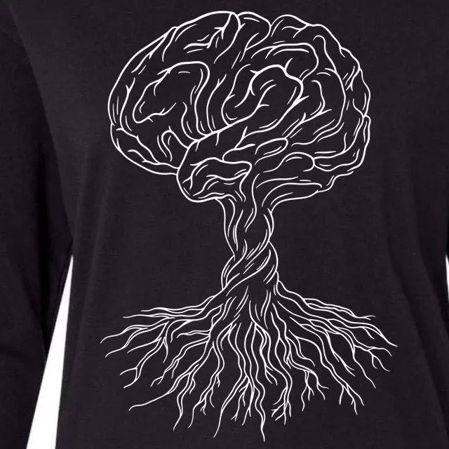 Brain Tree Womens Cotton Relaxed Long Sleeve T-Shirt