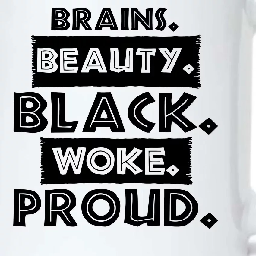 Brains Beauty Black Woke Proud Black Color Changing Mug