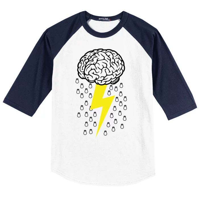 Brainstorm Lightning Cloud Baseball Sleeve Shirt