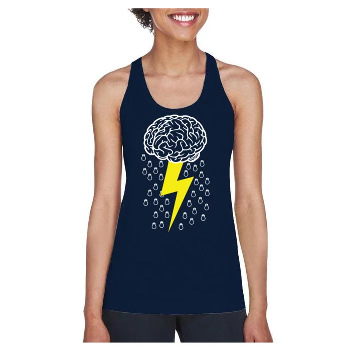 Brainstorm Lightning Cloud Women's Racerback Tank