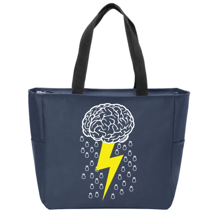 Brainstorm Lightning Cloud Zip Tote Bag