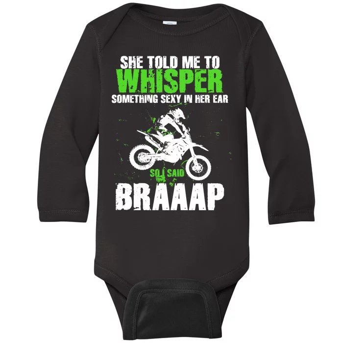 BRAPPP Motocross Baby Long Sleeve Bodysuit