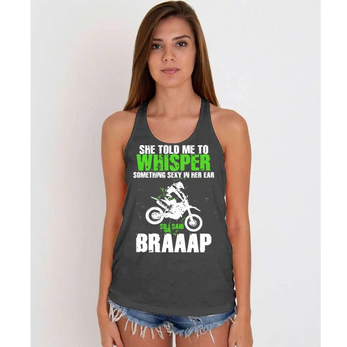 BRAPPP Motocross Women's Knotted Racerback Tank