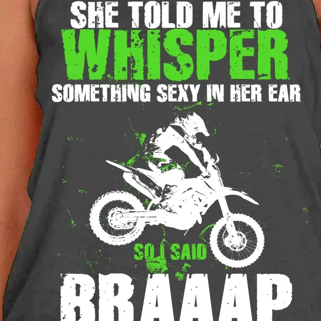 BRAPPP Motocross Women's Knotted Racerback Tank