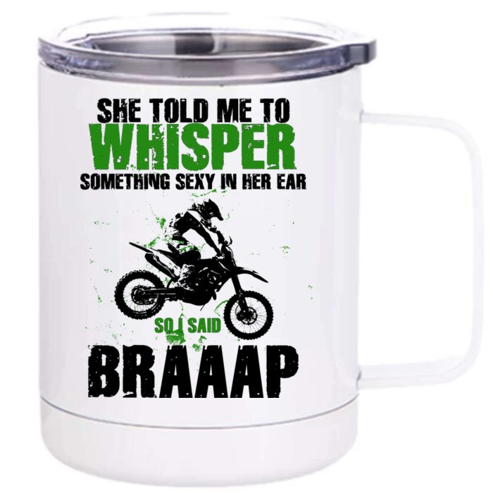 BRAPPP Motocross Front & Back 12oz Stainless Steel Tumbler Cup