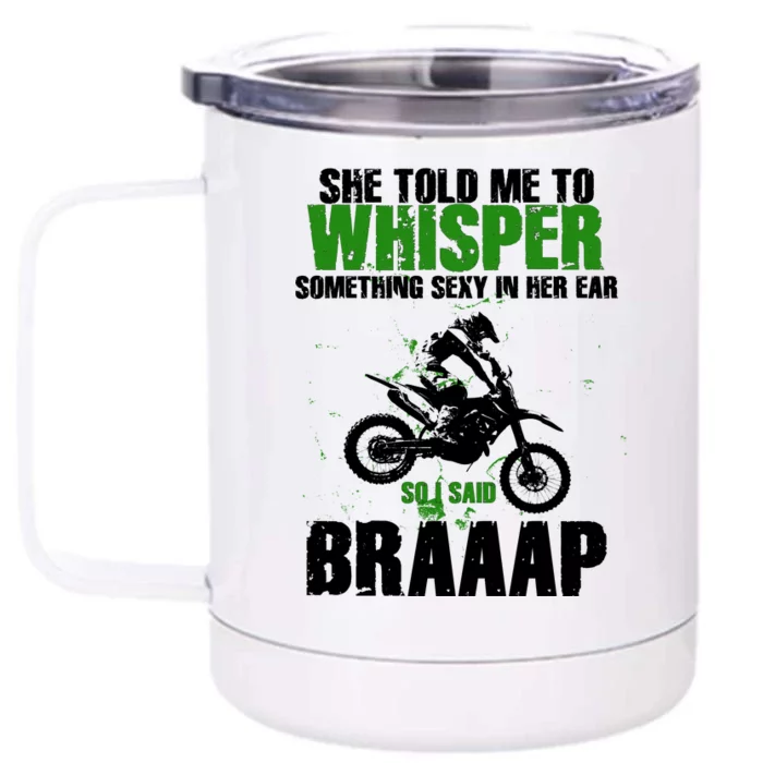 BRAPPP Motocross Front & Back 12oz Stainless Steel Tumbler Cup