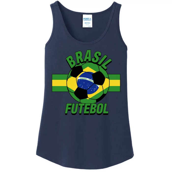 Brasil Futebol Brazil Soccer Ladies Essential Tank