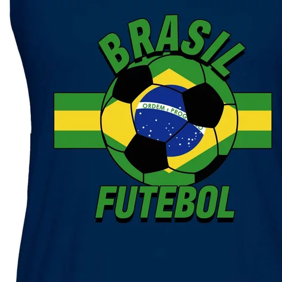 Brasil Futebol Brazil Soccer Ladies Essential Flowy Tank