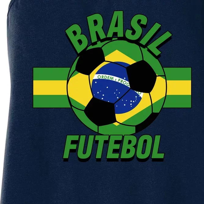 Brasil Futebol Brazil Soccer Women's Racerback Tank