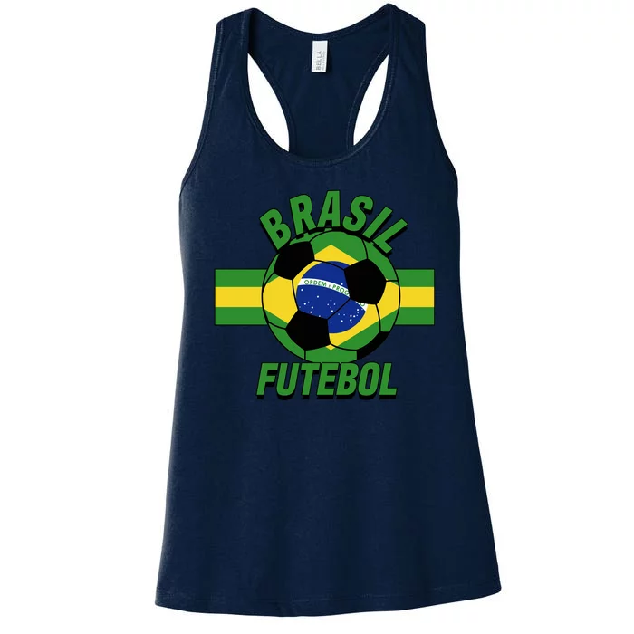 Brasil Futebol Brazil Soccer Women's Racerback Tank