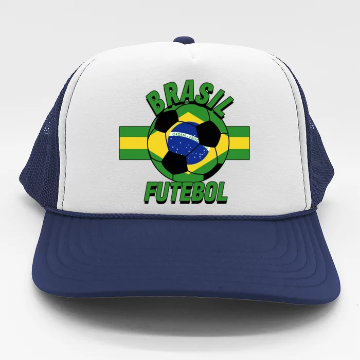 Brasil Futebol Brazil Soccer Trucker Hat