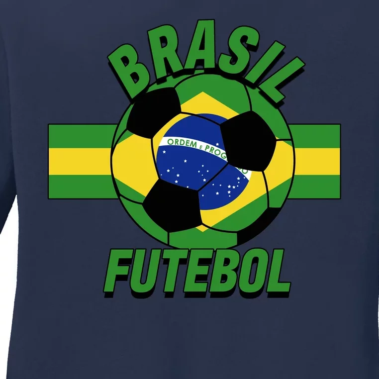 Brasil Futebol Brazil Soccer Ladies Long Sleeve Shirt