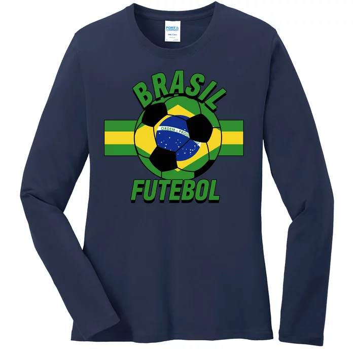 Brasil Futebol Brazil Soccer Ladies Long Sleeve Shirt