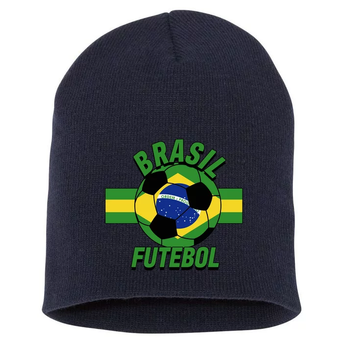 Brasil Futebol Brazil Soccer Short Acrylic Beanie