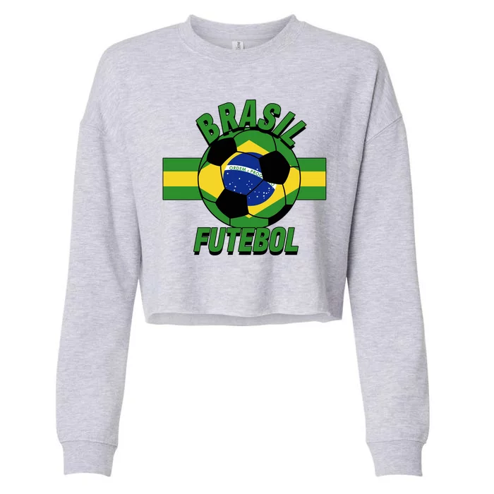 Brasil Futebol Brazil Soccer Cropped Pullover Crew