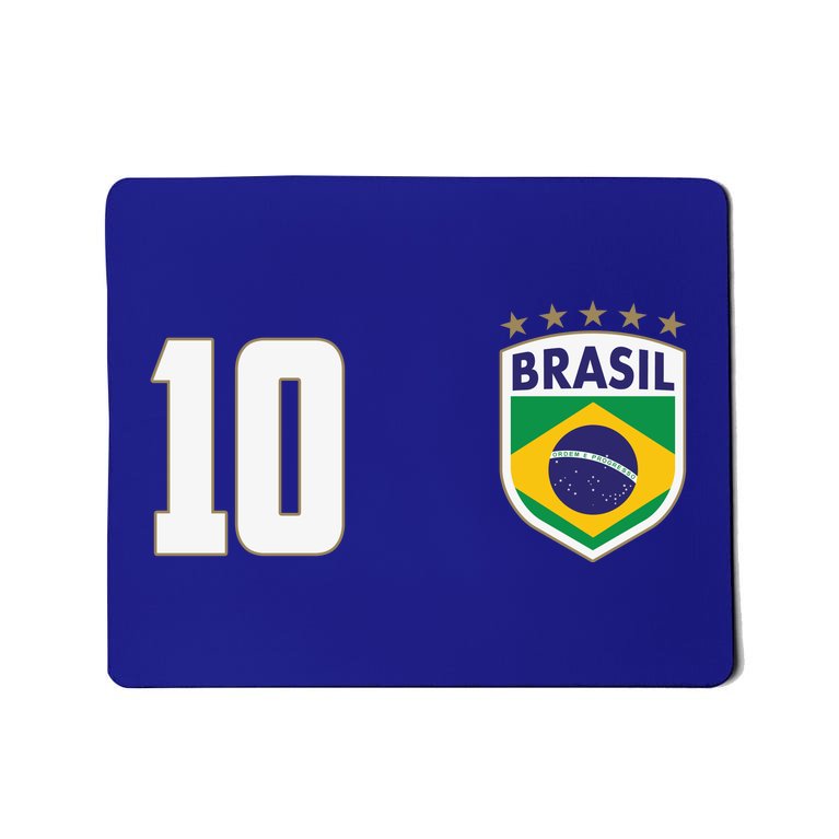Brasil World Cup Soccer Emblem Jersey Mousepad