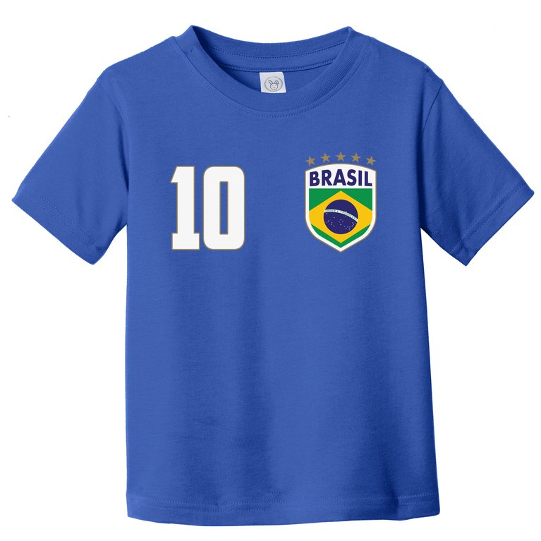 Brasil World Cup Soccer Emblem Jersey Toddler T-Shirt