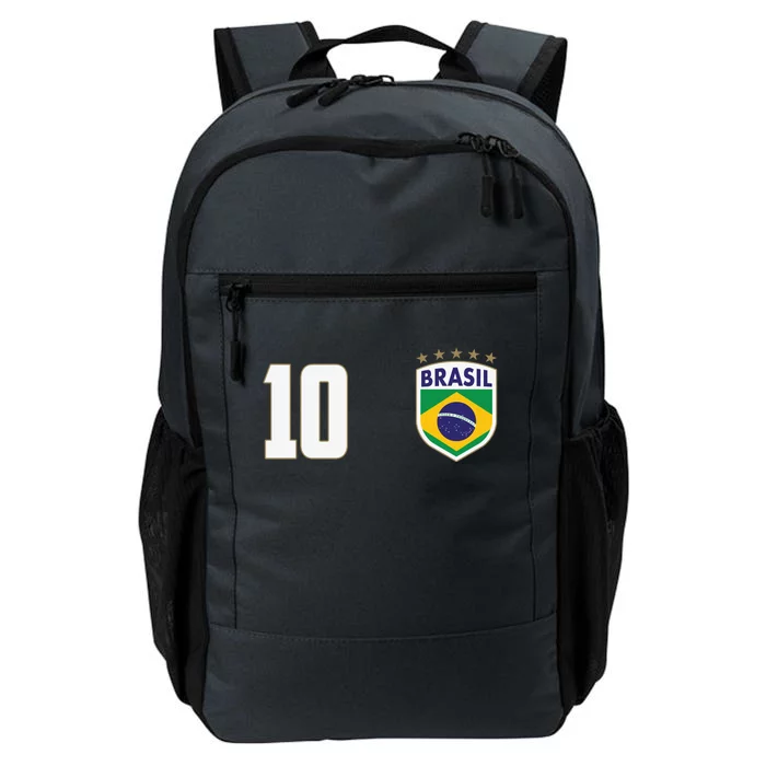 Brasil World Cup Soccer Emblem Jersey Daily Commute Backpack