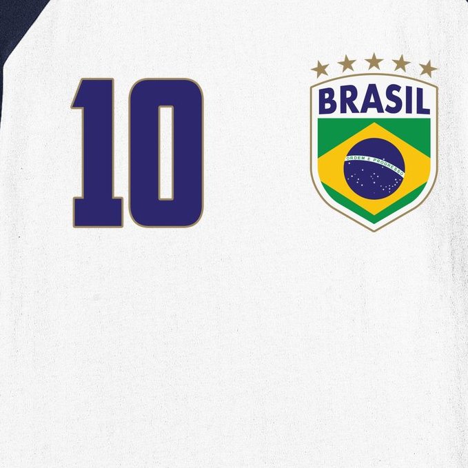 Brasil World Cup Soccer Emblem Jersey Baseball Sleeve Shirt