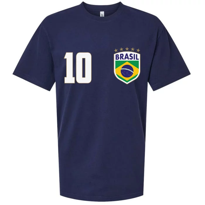 Brasil World Cup Soccer Emblem Jersey Sueded Cloud Jersey T-Shirt