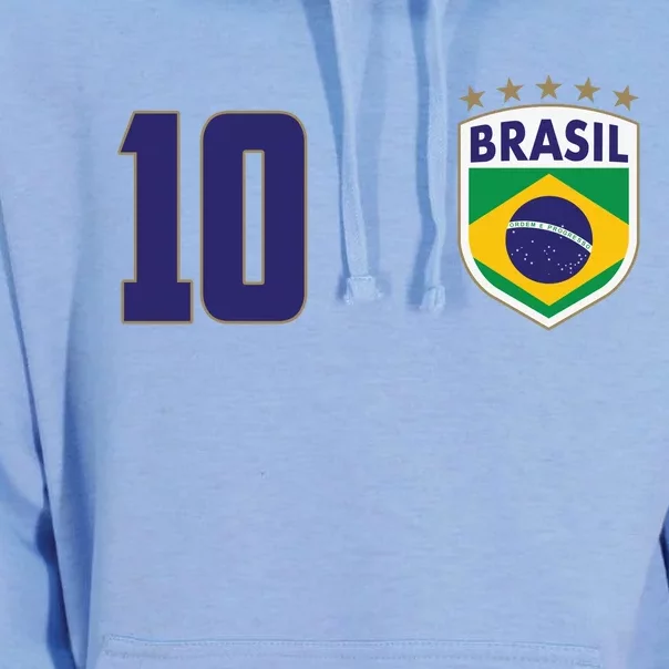 Brasil World Cup Soccer Emblem Jersey Unisex Surf Hoodie