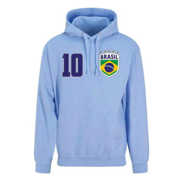 Brasil World Cup Soccer Emblem Jersey Unisex Surf Hoodie