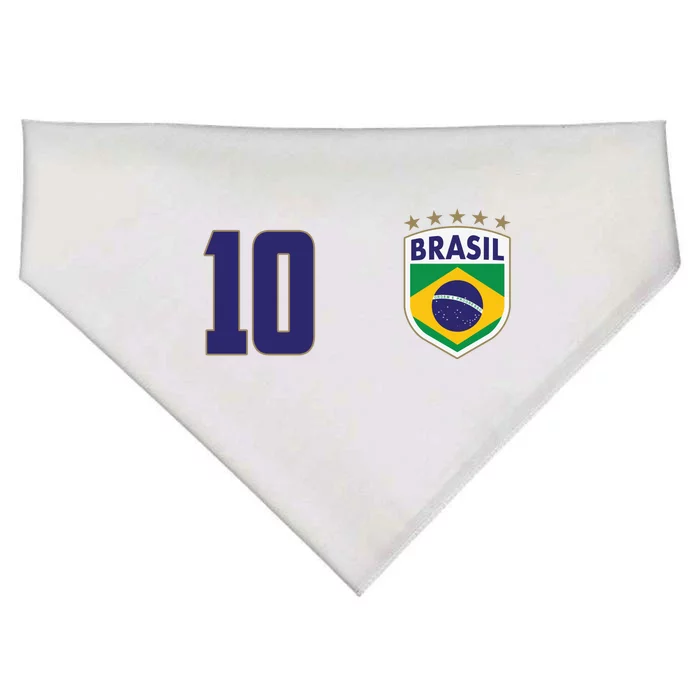 Brasil World Cup Soccer Emblem Jersey USA-Made Doggie Bandana