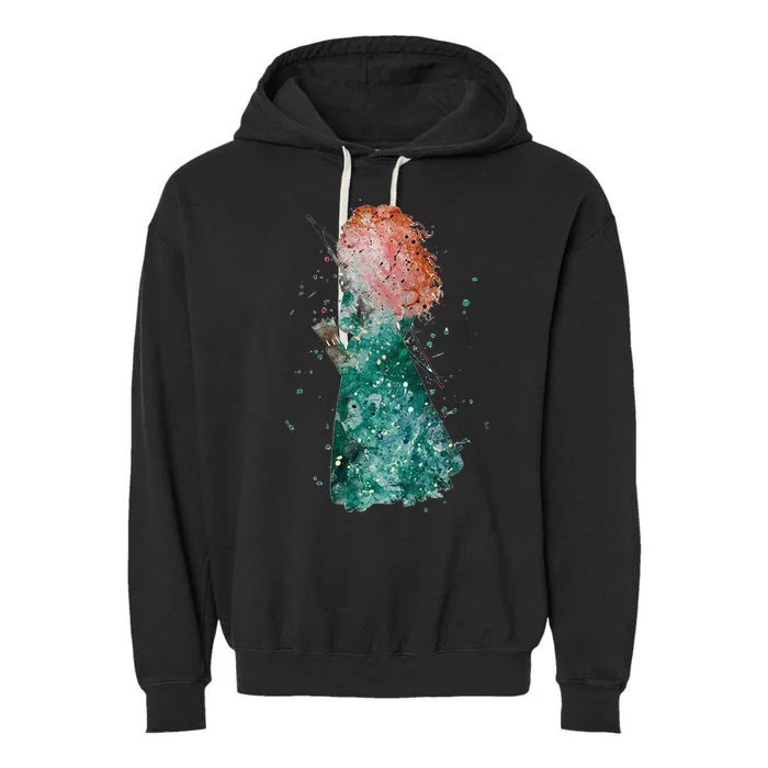 Brave Merida Watercolor Garment-Dyed Fleece Hoodie