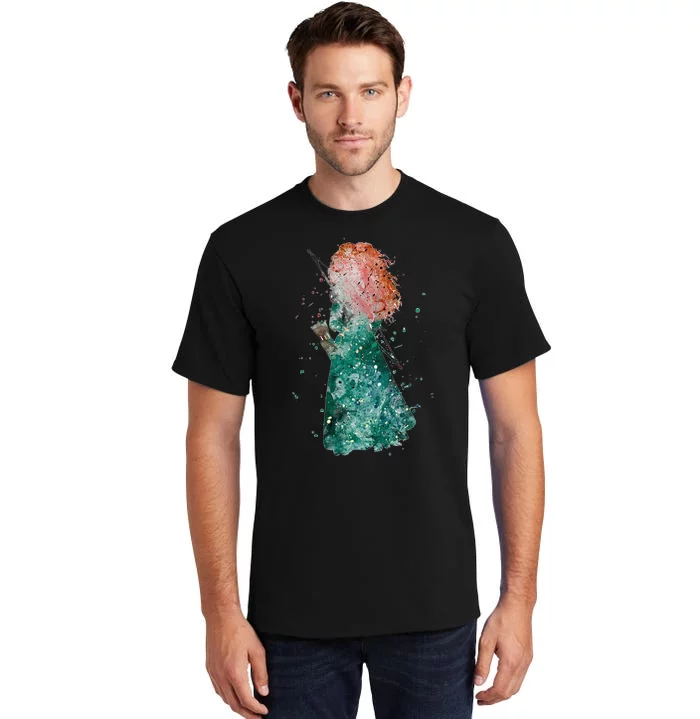 Brave Merida Watercolor Tall T-Shirt