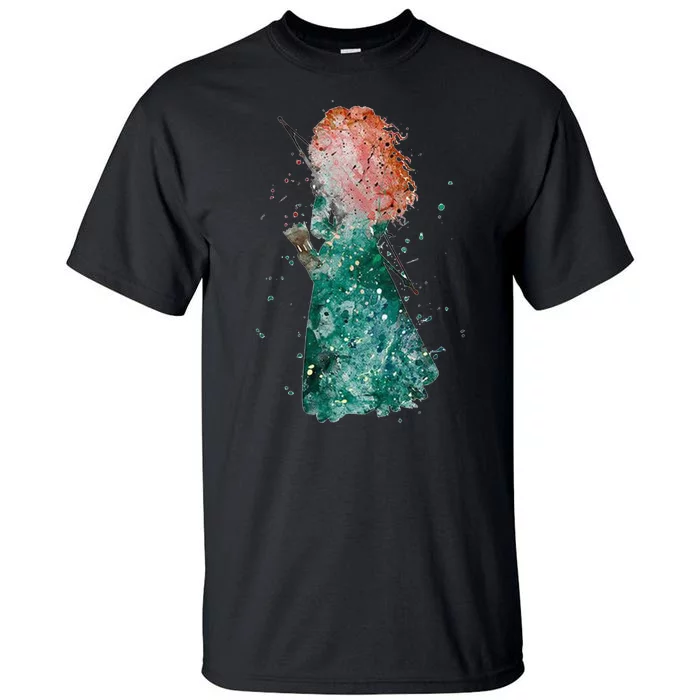 Brave Merida Watercolor Tall T-Shirt