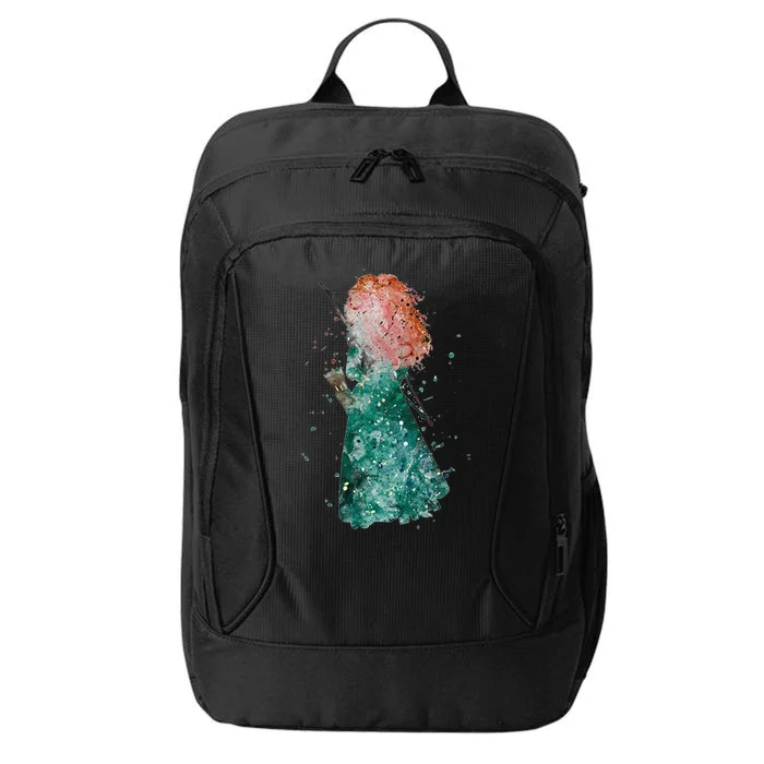 Brave Merida Watercolor City Backpack