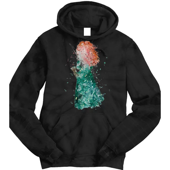 Brave Merida Watercolor Tie Dye Hoodie