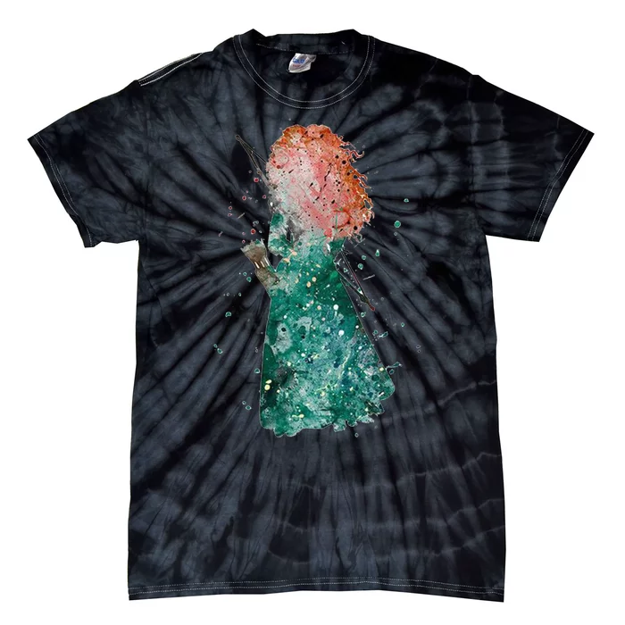 Brave Merida Watercolor Tie-Dye T-Shirt