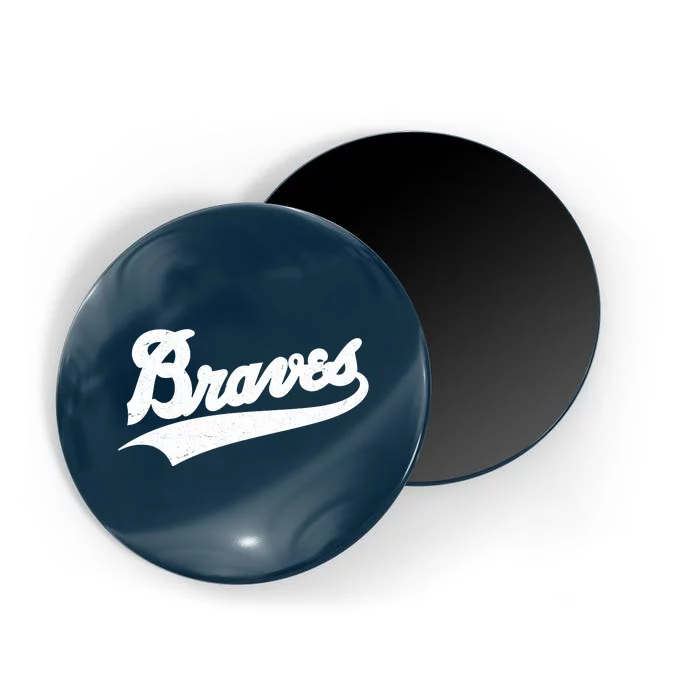 Braves Baseball Vintage Sports Logo Magnet