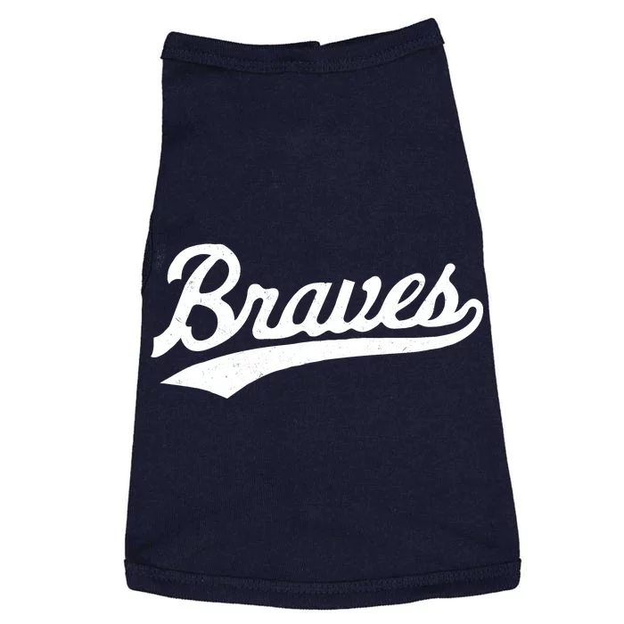 Braves Vintage Distressed Doggie Tank