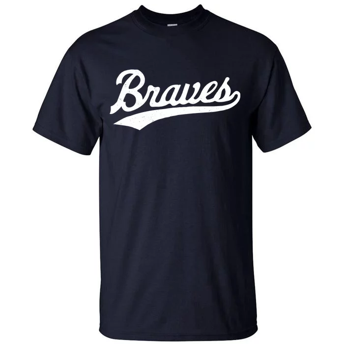 Atlanta Braves A logo Distressed Vintage logo T-shirt 6 Sizes S