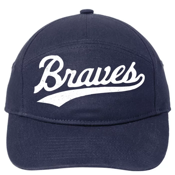 Braves Vintage Distressed 7-Panel Snapback Hat