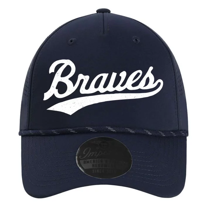 Braves Vintage Distressed Performance The Dyno Cap